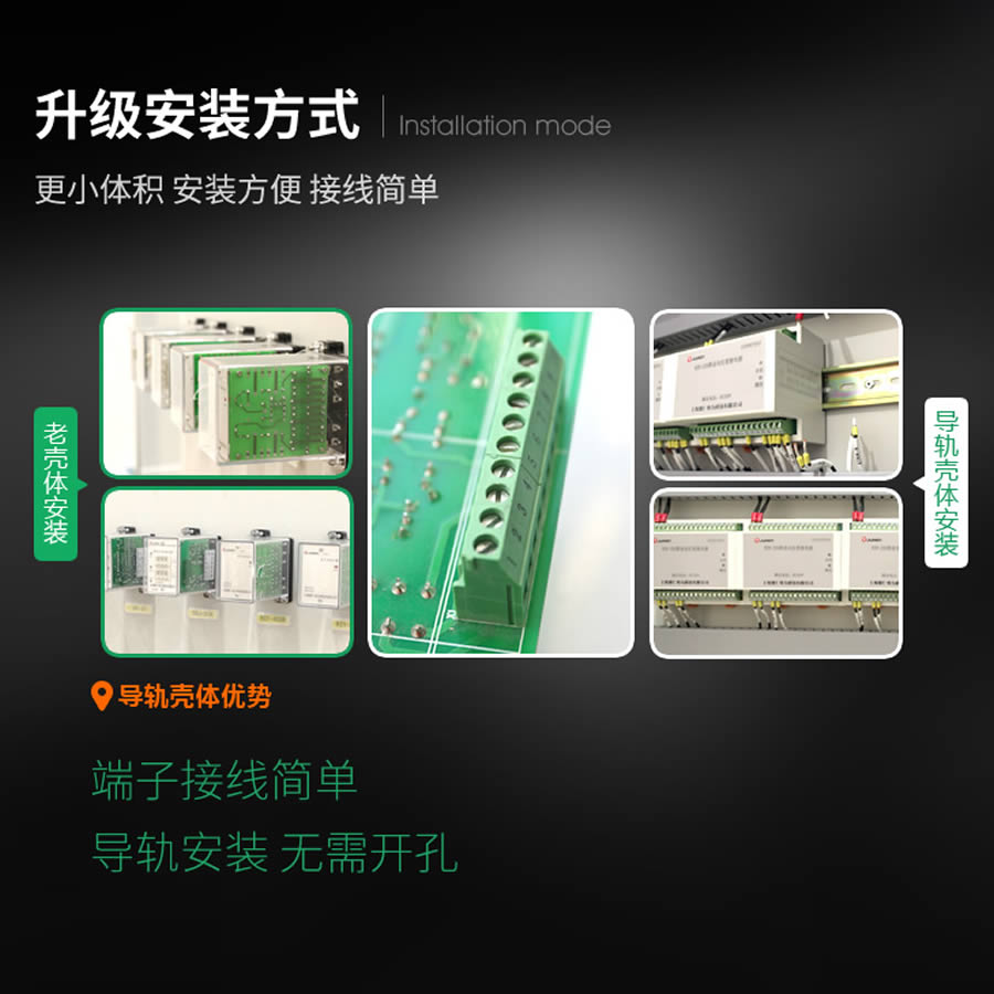 SRS-110VDC-3Z-16A导轨安装结构