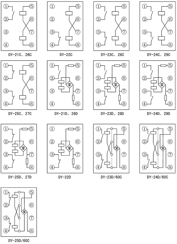 DY-25C/60C内部接线图